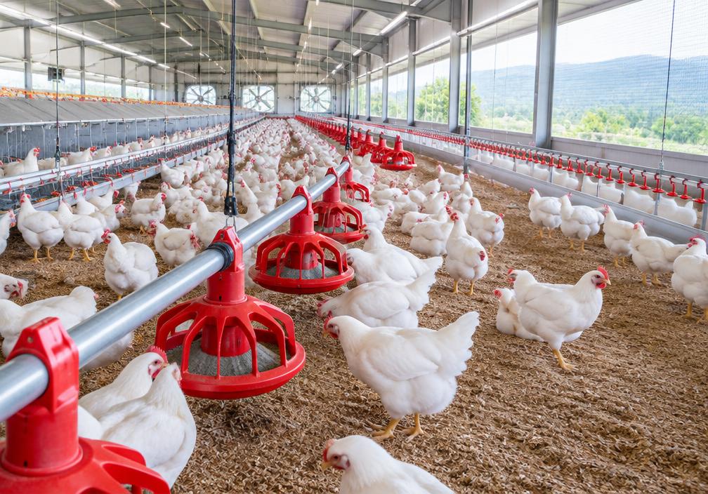 Modern poultry farming equipment